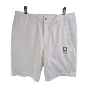 Asics Men's Tokyo 2020 Summer Olympic Games Casual Sport Shorts White Size 32